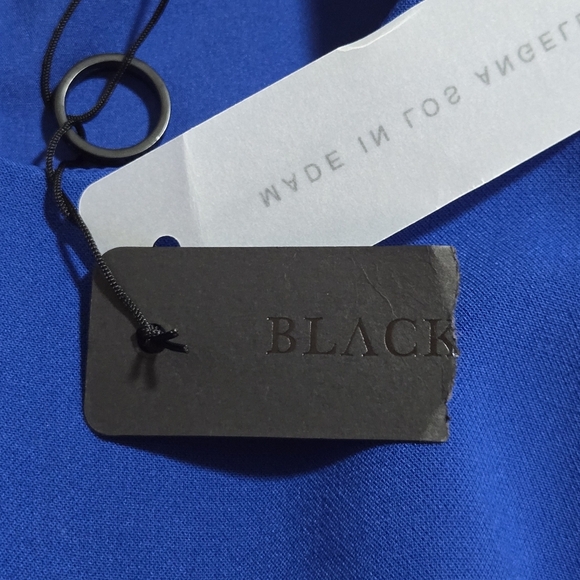 Black Halo Womens Blue Elegant Ruffle Cocktail Wedding Guest Crete Dress Size 2 - Picture 6 of 10